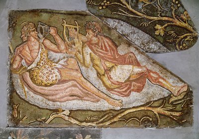 Bacchus Reclining (detail) by Roman